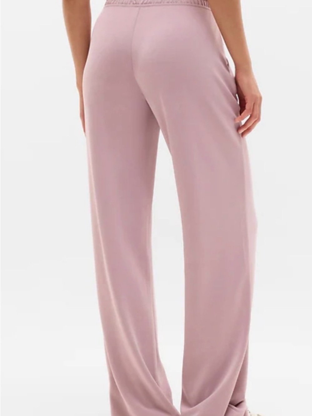 Athleta Light Pink Elastic Waistband Lounge Pants